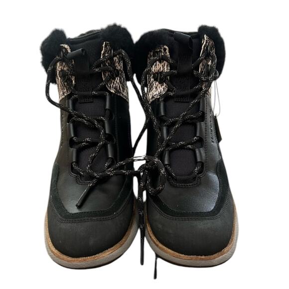 NWOT Women's Cole Haan 4.ZERGRAND Leather Hiker boots in Black – Sz 8 ½ - Picture 5 of 9